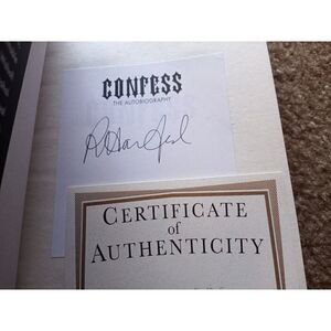 ROB HALFORD CONFESS SIGNED BOOK Hardcover COA 1ST Edition Autograph Judas Priest